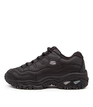Skechers Women's Sport - Energy Sneaker, Black Smooth Leather L, 37 EU on sale